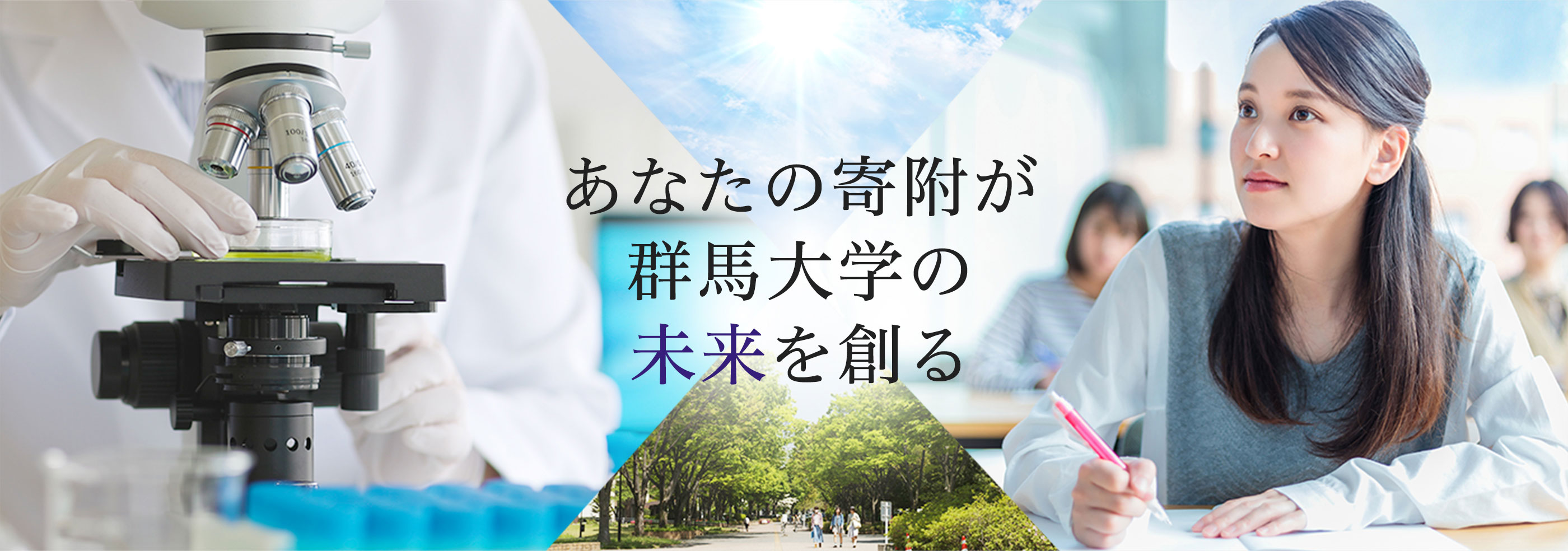 あなたの寄附が群馬大学の未来を作る