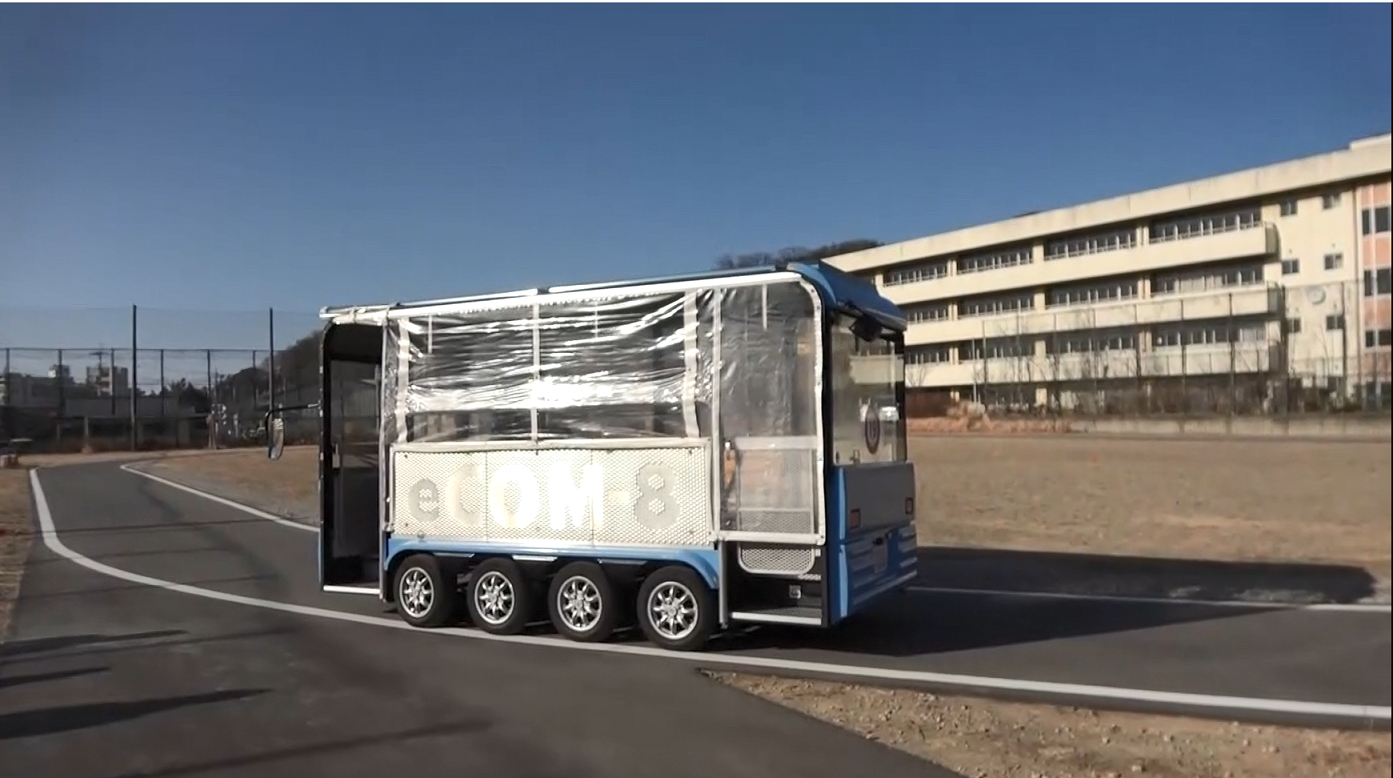 低速電動コミュニティバス「MAYU（まゆ）」桐生市内での走行実験動画を