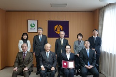 学術研究表彰記念撮影