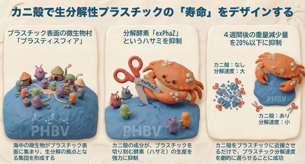 プレスリリース】カニ殻副産物を利用して海洋生分解性プラスチックの